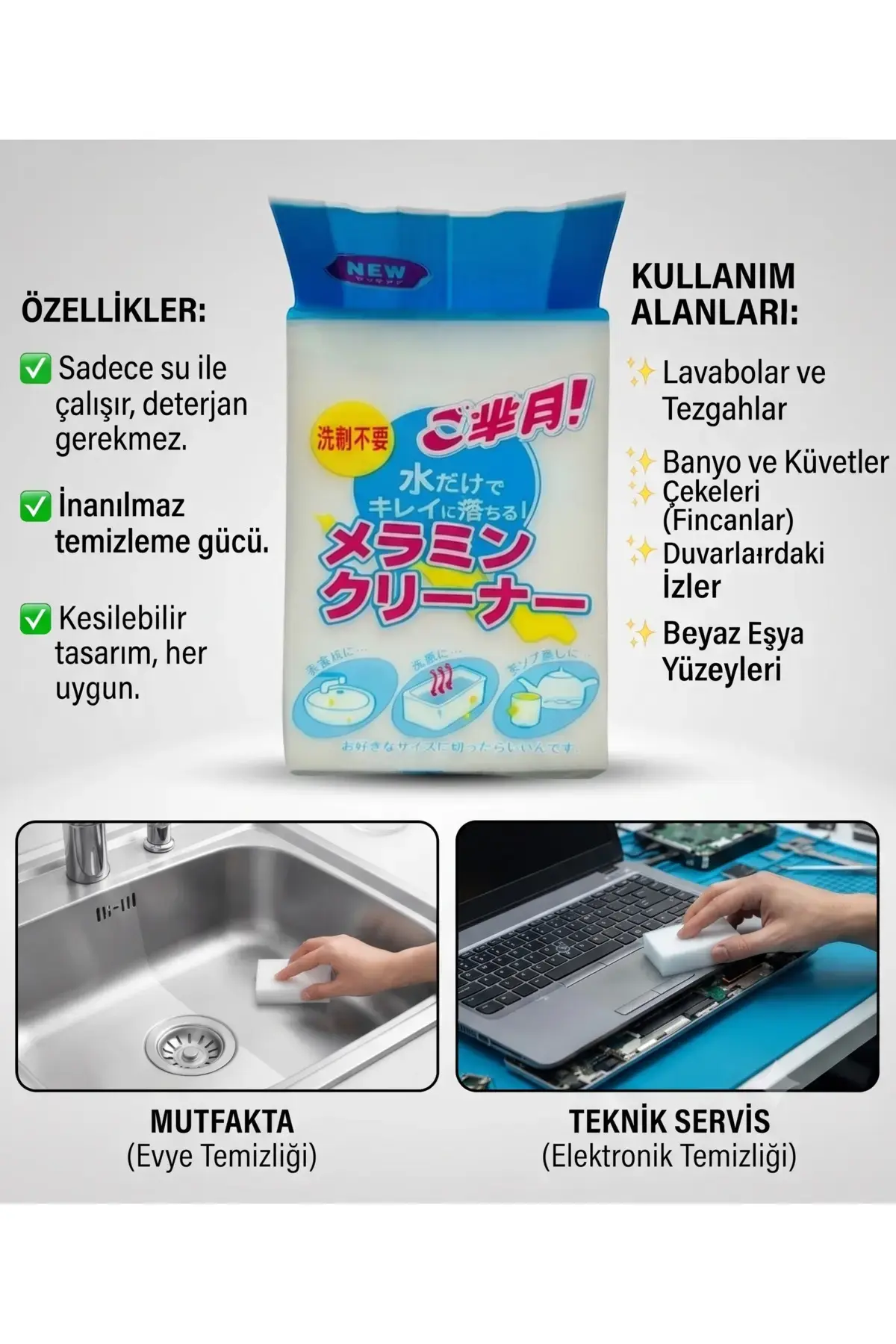 Sihirli Sünger Tencere, Otomobil, Teknik Servis Çizik Giderici