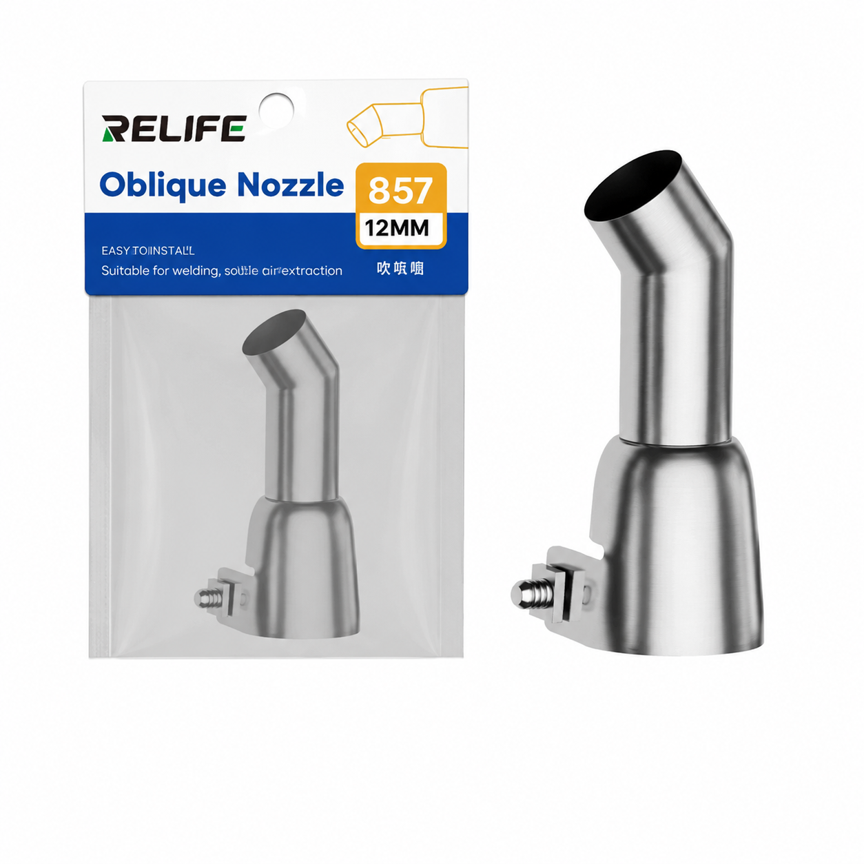 Relife 857 12 mm Eğik Sıcak Hava Nozulu
